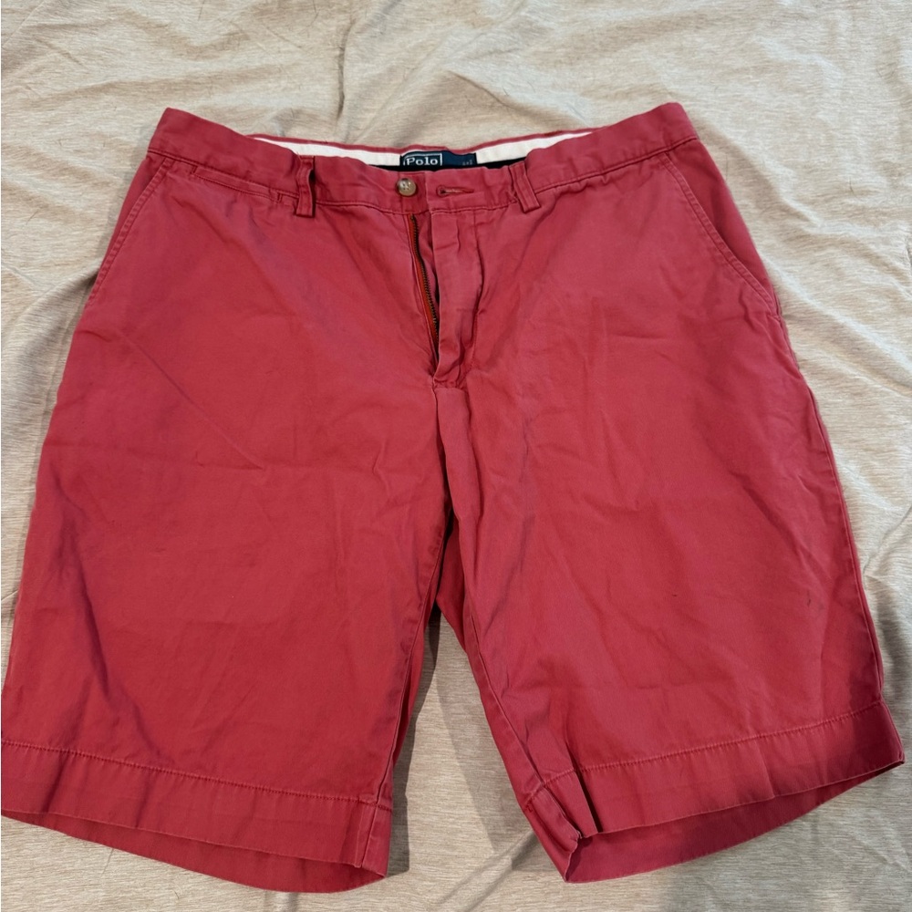 Men's Red Casual Shorts